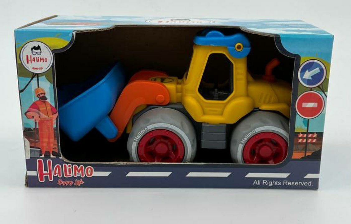 ست راه‌سازی هالیمو ۳۰ عددی جعبه‌ای جور(لودر - مته زن - بیل -غلطک)